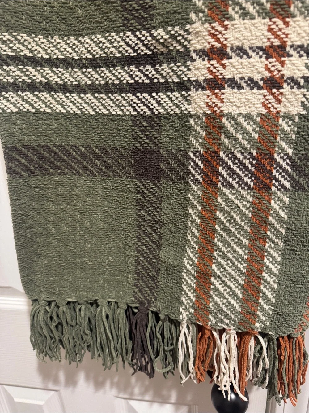 NICOLE MILLER Home Reversible Plaid Decorative Throw with Tassels - 50